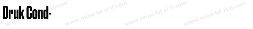Druk Cond字体转换